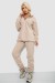 Спортивный костюм женский на флисе, цвет бежевый, 241R2007 Спортивный костюм женский на флисе, цвет бежевый, 241R2007