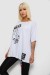 Футболка жіноча з принтом, колір білий, 244R5002