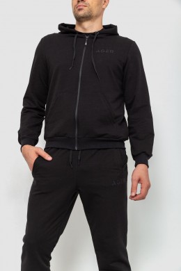 Спорт костюм мужской двухнитка, цвет черный, 119R200-1