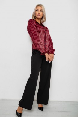 Сорочка класична в смужку, колір чорно-червоний, 230R64-2