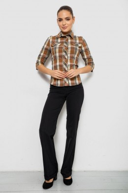 Рубашка женская  230R063-25, цвет Коричневый