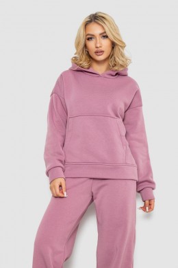 Спортивный костюм женский на флисе, цвет пудровый, 177R056