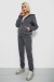 Спортивный костюм женский на флисе, цвет грифельный, 257R86-1 Спортивный костюм женский на флисе, цвет грифельный, 257R86-1