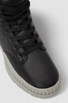 Ботинки женские зимние на меху, цвет черно-серый, 248RCX1750