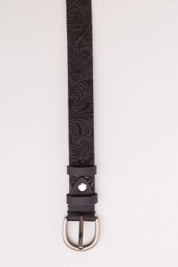 Женский ремень с классической пряжкой, черного цвета, 196RL25S0W103