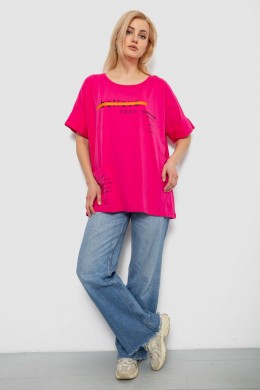 Футболка женская с принтом, цвет розовый, 244R4020