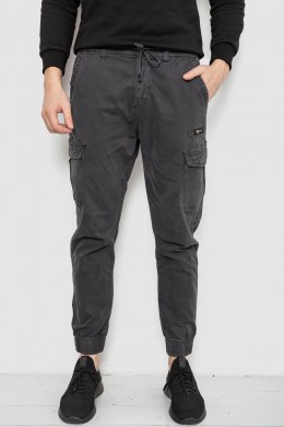 Штаны мужские однотонные, цвет серый, 244R1693