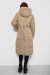 Куртка жіноча двостороння зимова, колір бежевий, 244R24115 Куртка жіноча двостороння зимова, колір бежевий, 244R24115