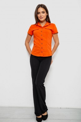 Сорочка жіноча однотонна, колір помаранчевий, 230R068-1
