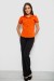 Рубашка женская однотонная, цвет оранжевый, 230R068-1