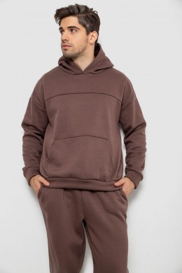 Спортивный костюм мужской на флисе, цвет мокко, 238R029