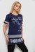 Футболка жіноча з принтом, колір синій, 244R2081