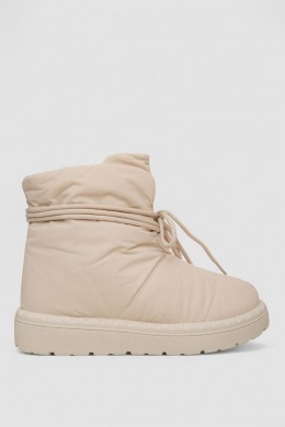 Дутики женские зимние на меху, цвет светло-бежевый, 248RFM600