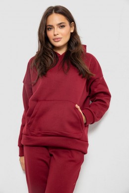 Спортивний костюм жіночий на флісі, колір бордовий, 257R85