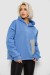 Худи женский с капюшоном на флисе, цвет голубой, 257R335