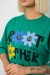 Футболка жіноча з принтом, колір зелений, 244R2803