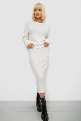 Костюм женский повседневный, цвет молочный, 257R130