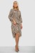 Платье софт на пуговицах с принтом, цвет мокко, 230R117 Платье софт на пуговицах с принтом, цвет мокко, 230R117