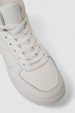 Кроссовки женские зимние на меху, цвет белый, 248RAD300