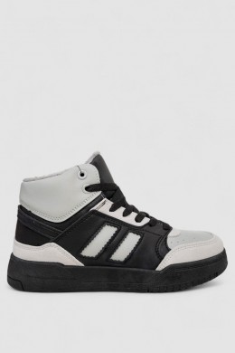 Кросівки жіночі зимові на хутрі, колір чорно-сірий, 248RAD500-6