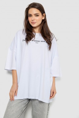 Футболка жіноча з принтом, колір білий, 244R3014