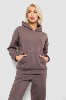 Спортивный костюм женский на флисе, цвет мокко, 257R87