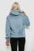Худі жіночий однотонний з капюшоном, колір блакитний, 257R14