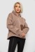 Худи женский с капюшоном на флисе, цвет бежевый, 257R335
