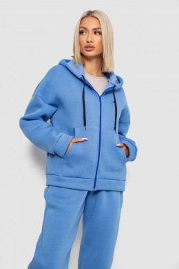 Спортивный костюм женский на флисе, цвет джинс, 238R5715-1