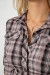 Рубашка женская в клетку, цвет темно-пудровый, 230R063 Рубашка женская в клетку, цвет темно-пудровый, 230R063