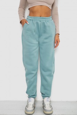 Спортивні штани жіночі на флісі, колір оливковий, 238R58671