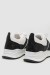 Кроссовки женские экокожа, цвет черно-белый, 243R186-126