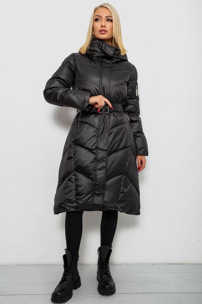 Куртка женская зимняя, цвет черный, 244R5612