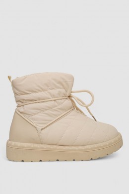 Дутики жіночі зимові на хутрі, колір бежевий, 248RFM19