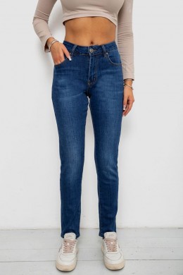 Джинси жіночі на флісі, колір синій, 244RVE952