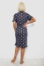 Халат жіночий на блискавці в горох, колір синій, 257R1030-5 Халат жіночий на блискавці в горох, колір синій, 257R1030-5