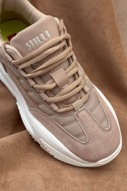 Кроссовки женские, цвет бежево-белый, 248RCX1250