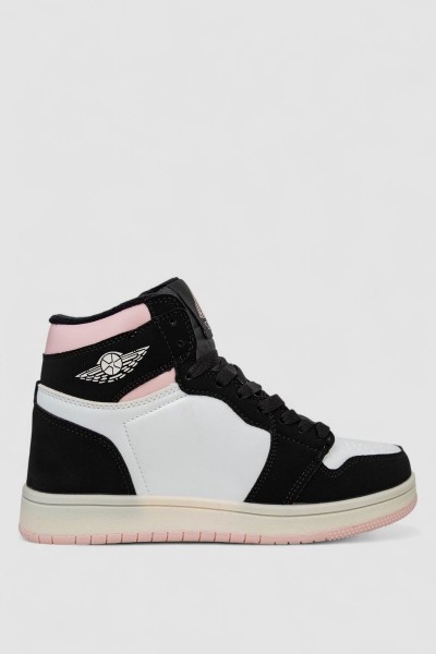 Кроссовки женские зимние на меху, цвет бело-розовый, 248RHB470