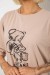 Футболка жіноча з принтом, колір бежевий, 244R2018