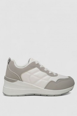 Кросівки жіночі, колір біло-сірий, 248RNG07
