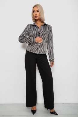 Сорочка класична в смужку, колір чорно-білий, 230R64-3