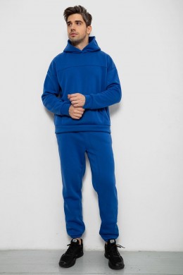 Спортивный костюм мужской на флисе, цвет электрик, 238R029