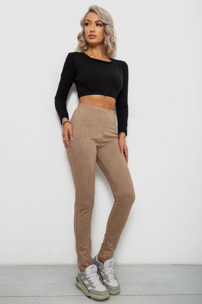 Лосины однотонные, цвет бежевый, 257R2045