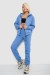 Спортивный костюм женский на флисе, цвет джинс, 257R86