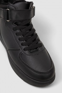 Кросівки жіночі зимові на хутрі, колір чорний, 248RAJ01