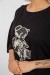 Футболка женская с принтом, цвет черный, 244R2029-5