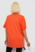 Футболка женская с принтом, цвет оранжевый, 244R4012