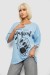Футболка женская с принтом, цвет голубой, 244R6005 Футболка женская с принтом, цвет голубой, 244R6005