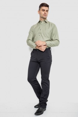 Рубашка мужская в полоску, цвет оливковый, 244R332