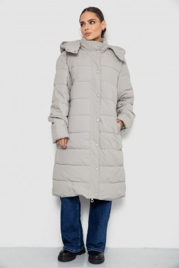 Куртка жіноча подовжена батал, колір світло-оливковий, 207R006-1